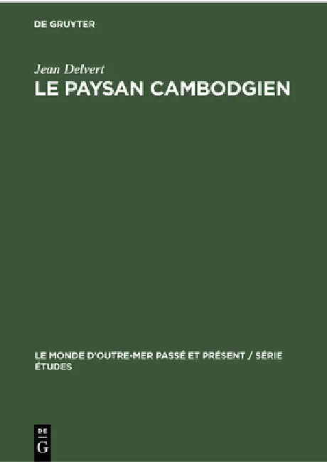 Le Paysan Cambodgien (English, Jean Delvert)