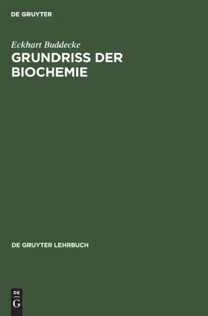 Buy Grundriss Der Biochemie (English, Eckhart Buddecke) — BookShops.in