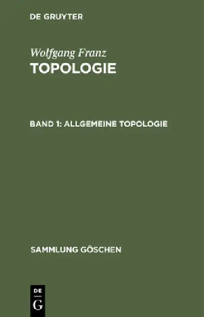 Buy Allgemeine Topologie (English, Wolfgang Franz) — BookShops.in