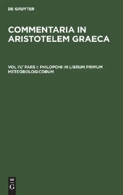 Buy Philoponi in Librum Primum Meteorologicorum (English, No Contributor) — BookShops.in