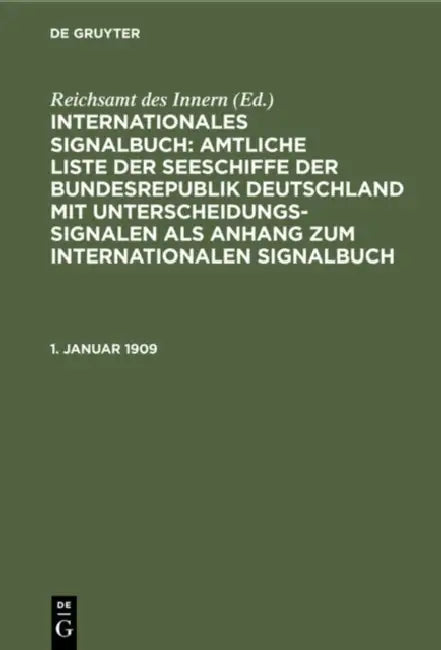 Buy 1. Januar 1909 (English, Reichsamt Des Innern) — BookShops.in