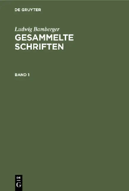 Ludwig Bamberger (English, Ludwig Bamberger)