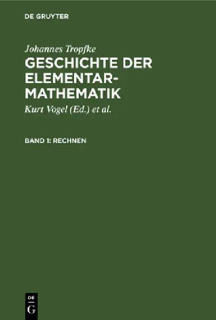 Buy Rechnen (English, Kurt Vogel | Karin Reich | Helmuth Gericke) — BookShops.in
