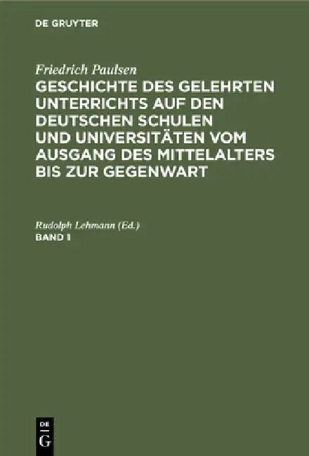 Buy Friedrich Paulsen (English, Rudolph Lehmann) — BookShops.in
