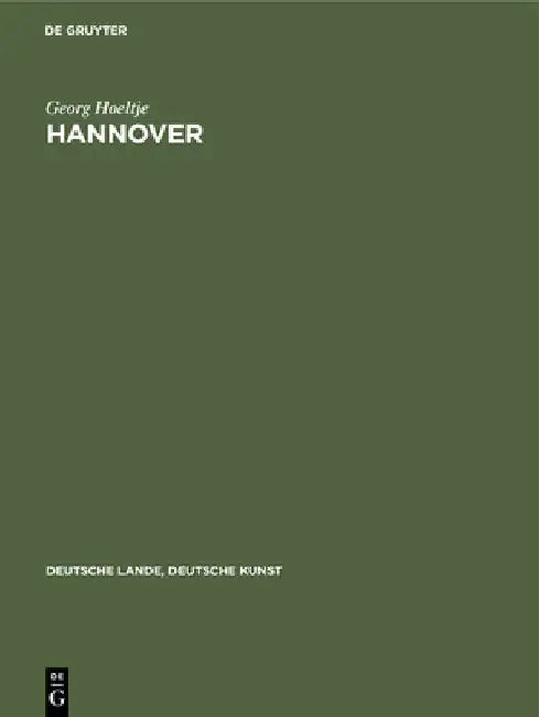 Buy Hannover (English, Georg Hoeltje) — BookShops.in