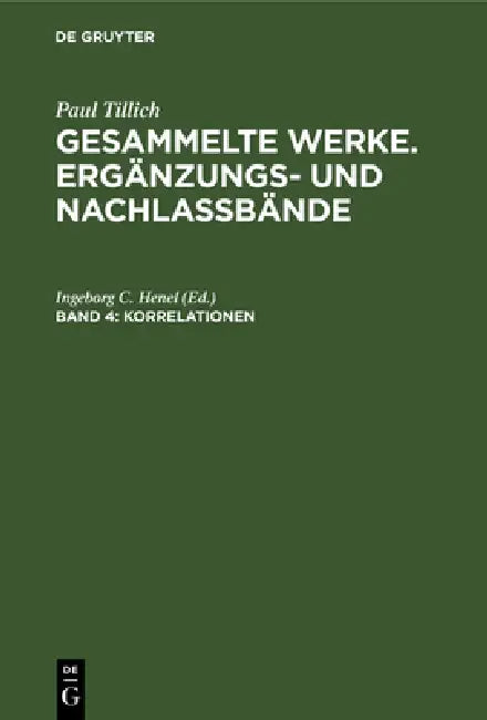 Buy Korrelationen (English, Ingeborg C. Henel) — BookShops.in