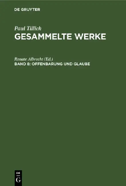 Buy Offenbarung Und Glaube (English, Renate Albrecht) — BookShops.in