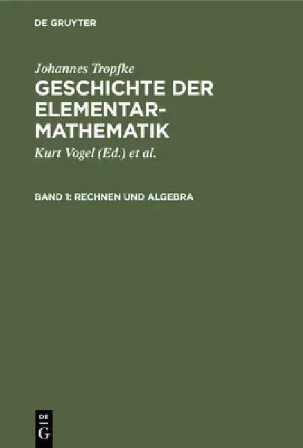Rechnen Und Algebra (English, Kurt Vogel | Karin Reich | Helmuth Gericke)