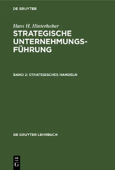 Buy Strategisches Handeln (English, Hans H. Hinterhuber) — BookShops.in