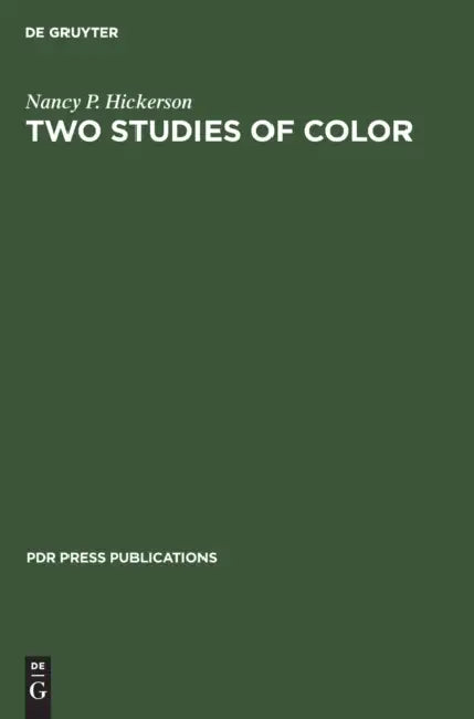 Buy Two Studies of Color (English, Nancy P. Hickerson) — BookShops.in