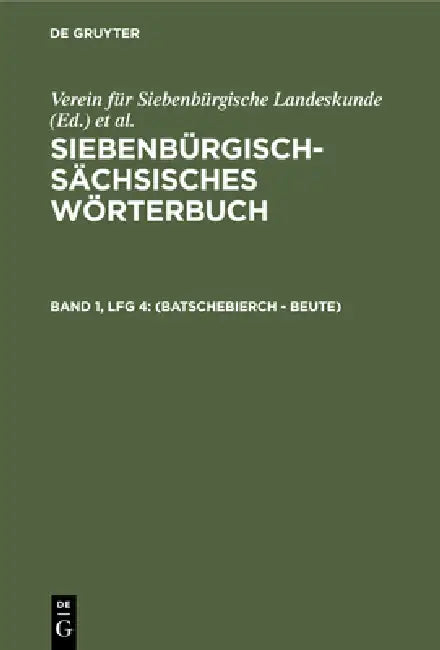Buy (Batschebierch - Beute) (English, Adolf Schullerus) — BookShops.in
