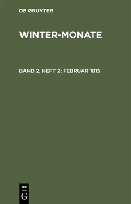 Februar 1815 (English, No Contributor)