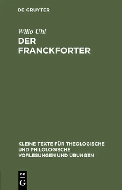 Der Franckforter (English, Willo Uhl)
