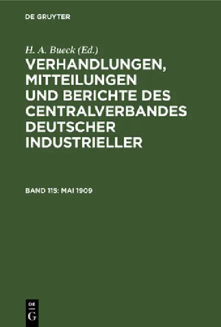Buy Mai 1909 (English, H. A. Bueck) — BookShops.in