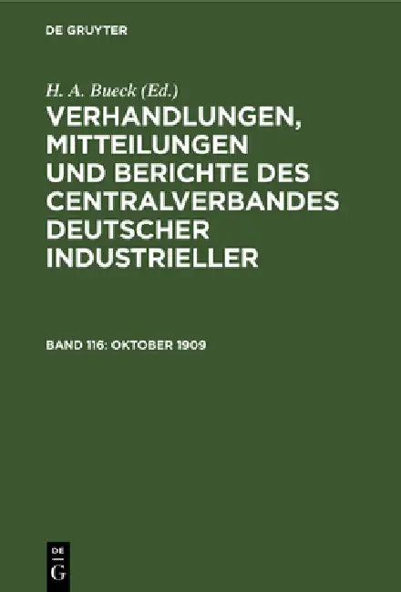 Buy Oktober 1909 (English, H. A. Bueck) — BookShops.in