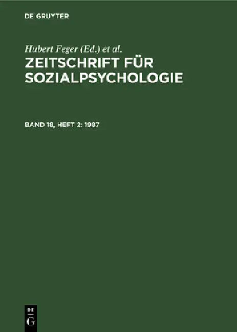 Buy 1987 (English, Hubert Feger | C. F. Graumann | Klaus Holzkamp) — BookShops.in