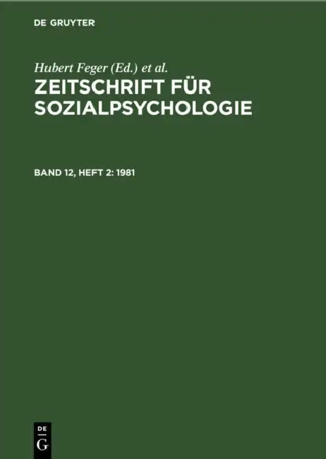 Buy 1981 (English, Hubert Feger | C. F. Graumann | Klaus Holzkamp) — BookShops.in