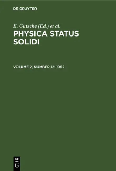Buy 1962 (English, E. Gutsche | K. Müller | P. Görlich) — BookShops.in