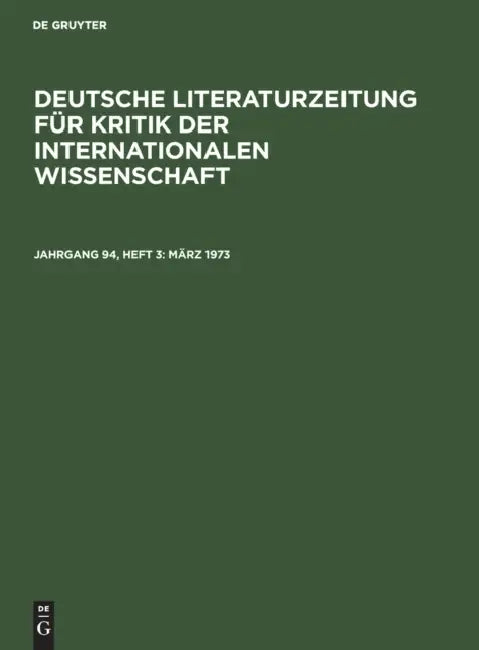 März 1973 (English, Akademie Der Wissenschaften Der Ddr)