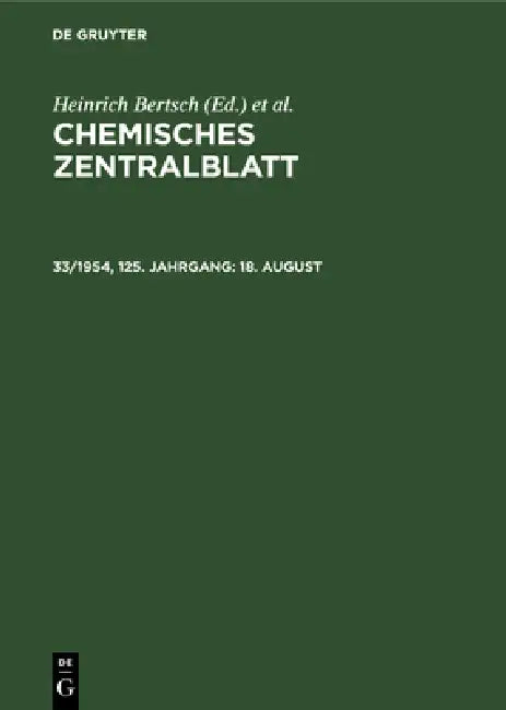 Buy 8/18/24 (English, Deutsche Chemische Gesellschaft | Heinrich Bertsch | Wilhelm Klemm) — BookShops.in