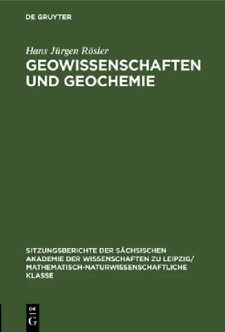 Buy Geowissenschaften Und Geochemie (English, Hans Jürgen Rösler) — BookShops.in