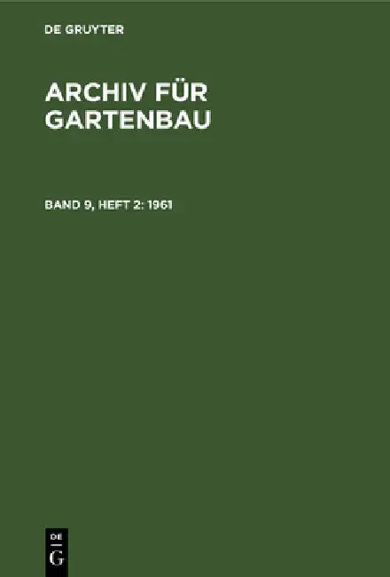 Buy 1961 (English, Deutsche Akademie Der Landwirtschaftswis) — BookShops.in
