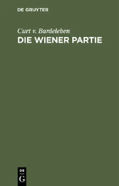 Buy Die Wiener Partie (English, Curt V. Bardeleben) — BookShops.in