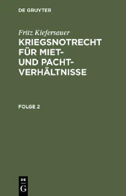 Stand Vom 1. Februar 1941 (English, Fritz Kiefersauer)