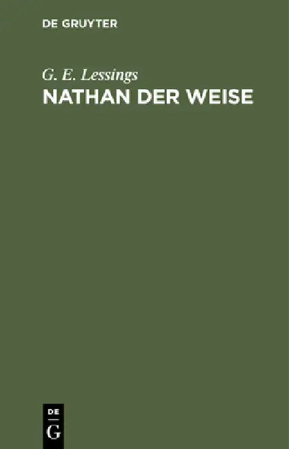 Buy Nathan Der Weise (English, G. E. Lessings) — BookShops.in