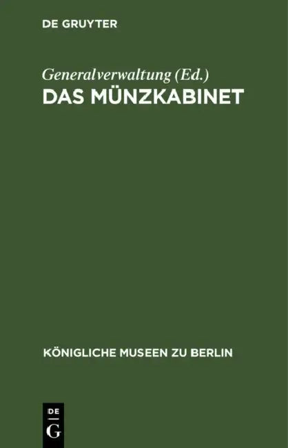 Buy Das Münzkabinet (English, Generalverwaltung) — BookShops.in
