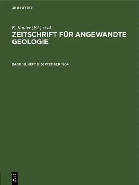 Buy 9/1/64 (English, Zentrales Geologisches Institut | K. Kauter | F. Stammberger) — BookShops.in