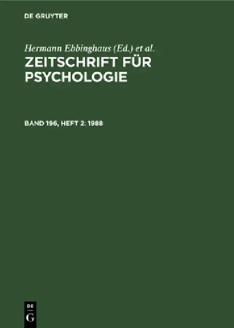 Buy 1988 (English, Hermann Ebbinghaus | Arthur König) — BookShops.in