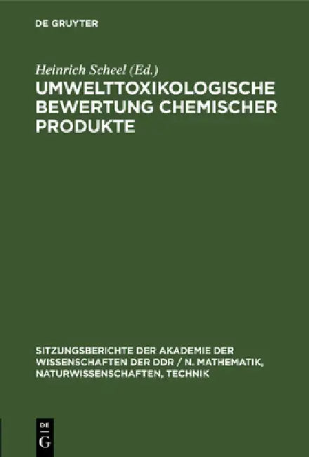 Buy Umwelttoxikologische Bewertung Chemischer Produkte (English, Heinrich Scheel) — BookShops.in
