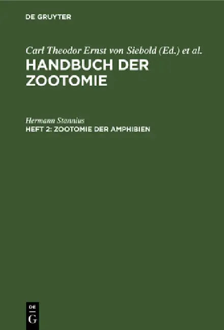 Buy Zootomie Der Amphibien (English, Hermann Stannius) — BookShops.in