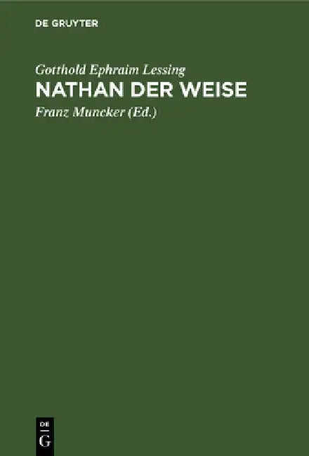 Buy Nathan Der Weise (English, Gotthold Ephraim Lessing | Franz Muncker) — BookShops.in