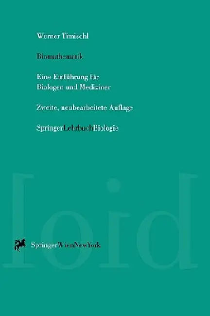 Buy Biomathematik (English, Werner Timischl) — BookShops.in
