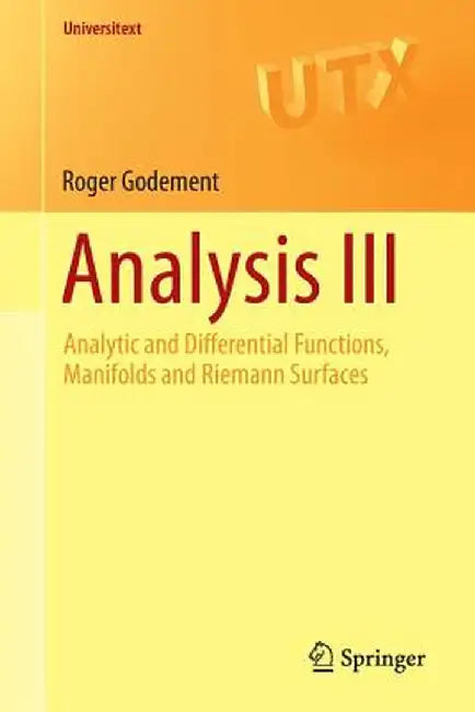 Buy Analysis III (English, Godement) — BookShops.in