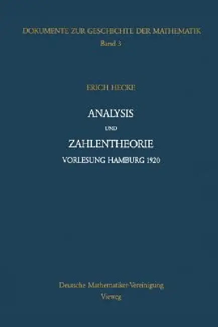 Buy Analysis Und Zahlentheorie (English, Erich Hecke | Peter Roquette) — BookShops.in