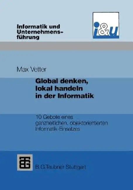 Buy Global Denken, Lokal Handeln in Der Informatik (English, Max Vetter) — BookShops.in