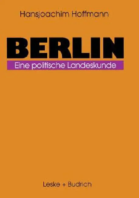 Buy Berlin (English, Hansjoachim Hoffmann) — BookShops.in
