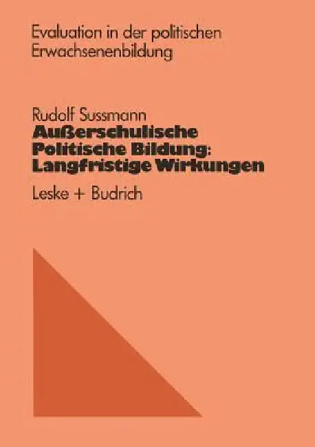 Buy Außerschulische Politische Bildung (English, Rudolf Sussmann) — BookShops.in