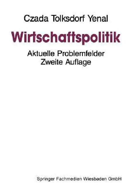 Buy Wirtschaftspolitik (English, Peter Czada) — BookShops.in
