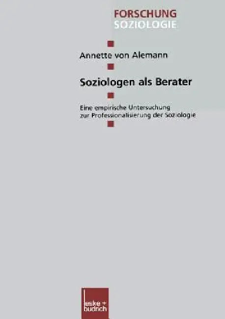 Buy Soziologen ALS Berater (English, Annette Alemann) — BookShops.in