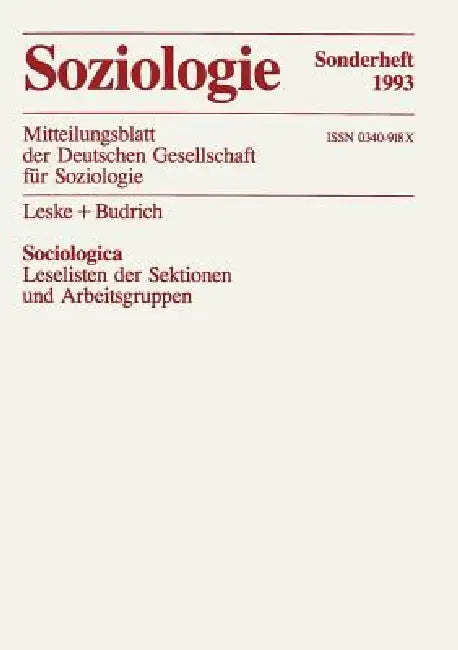 Buy Sociologica (English, Schäfers) — BookShops.in