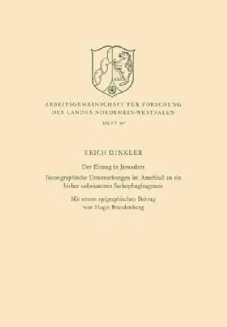 Buy Der Einzug in Jerusalem (English, Erich Dinkler) — BookShops.in