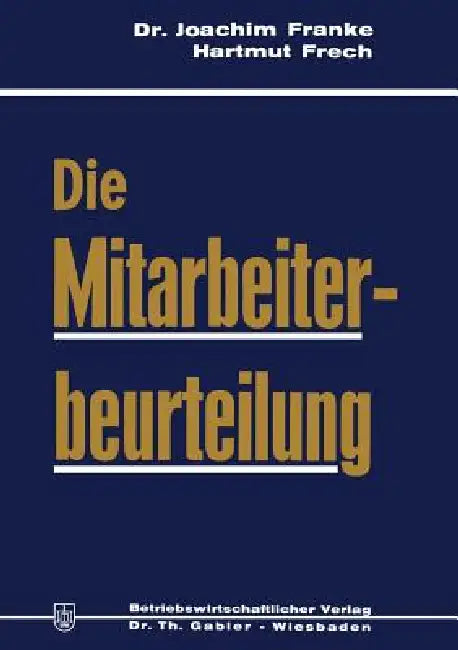 Buy Die Mitarbeiterbeurteilung (English, Joachim Franke) — BookShops.in
