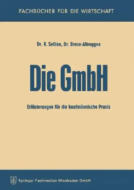 Buy Die Gmbh (English, Reinhold Sellien) — BookShops.in