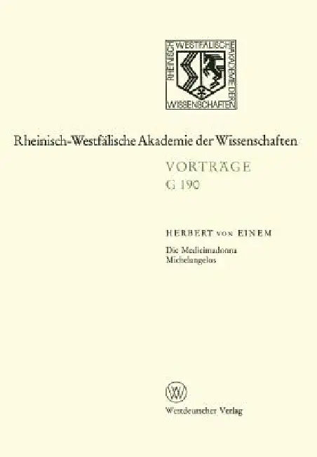 Die Medicimadonna Michelangelos (English, Einem)