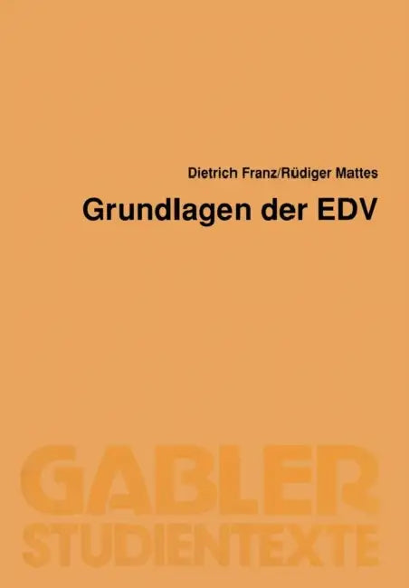 Buy Grundlagen Der EDV (English, Dietrich Franz) — BookShops.in