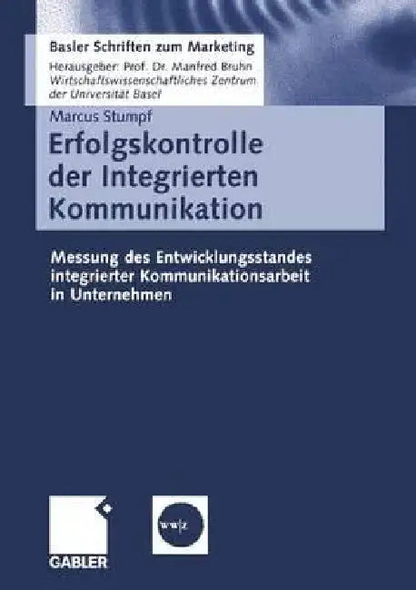 Erfolgskontrolle Der Integrierten Kommunikation (English, Markus Stumpf)